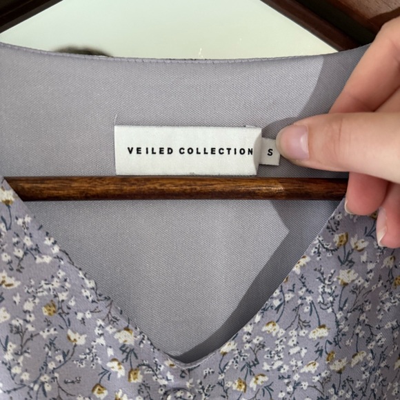 Veiled Collection Pastel Purple Lavender Floral Button Front Women's Maxi Dress - Picture 9 of 16